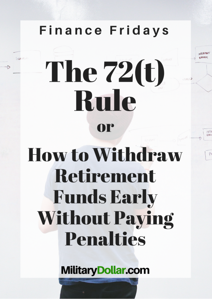 The 72(t) Rule or How to Withdraw Retirement Funds Early Without Paying