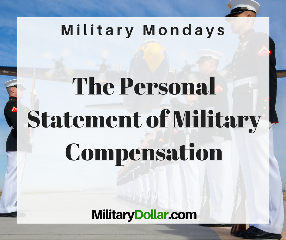 what is personal statement of military compensation